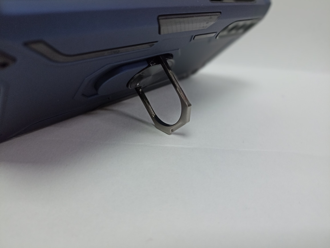 Чехол Samsung A50 бронированный с кольцом подставкой синий - фото 2 - id-p220985524