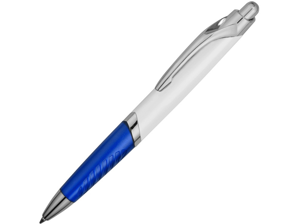 Ручка шариковая Призма белая/синяя - фото 1 - id-p221026555