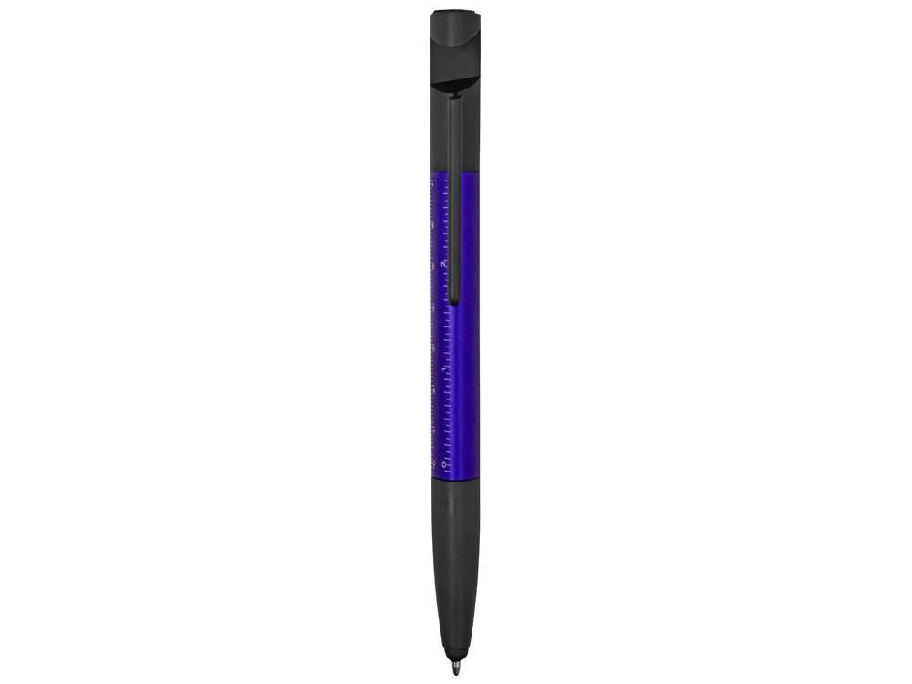 Ручка-стилус металлическая шариковая многофункциональная (6 функций) Multy, темно-синий - фото 2 - id-p221026560