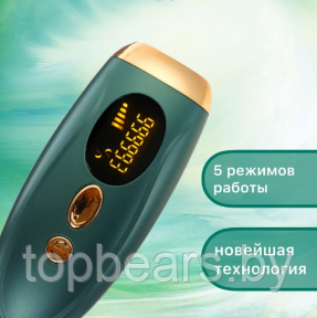 Фотоэпилятор для удаления волос IPL Hair Removal Device 999999 импульсов Зеленый - фото 1 - id-p221027999