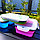 Ланч-бокс складной силиконовый с столовыми приборами, 2 отделения 900 мл. Розовый, фото 8