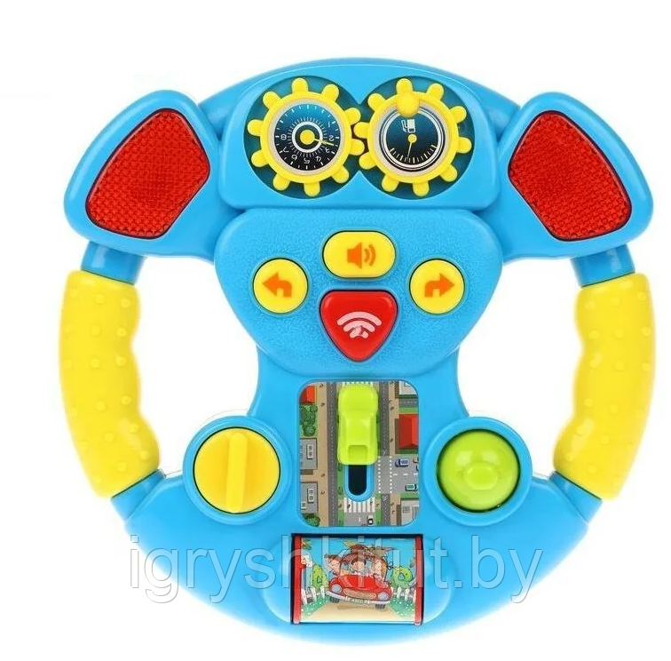 Развивающая музыкальная игрушка для малышей "Музыкальный руль" - фото 2 - id-p221029701
