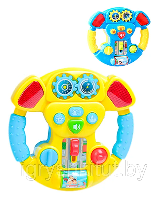 Развивающая музыкальная игрушка для малышей "Музыкальный руль" - фото 1 - id-p221029701
