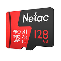 Карта памяти Micro SD 128 Gb Netac P500 Extreme Pro microSDXC (NT02P500PRO-128G-R) с адаптером