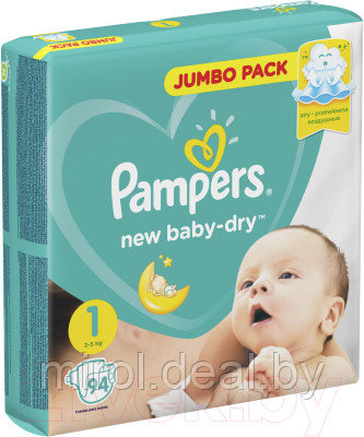 Подгузники детские Pampers New Baby-Dry 1 Newborn - фото 3 - id-p221030618