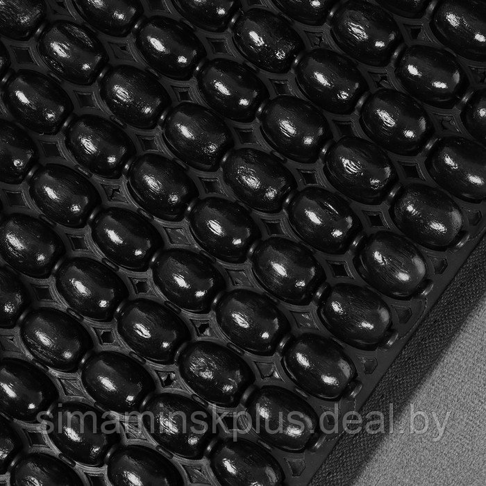 Накидка-массажёр на сиденье, 126×43 см, с поясничной опорой, черный - фото 2 - id-p221030732