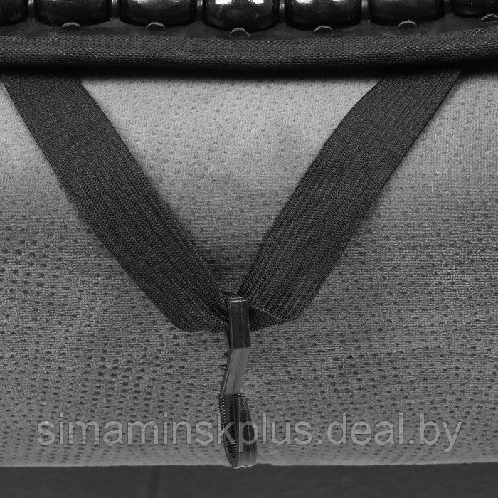 Накидка-массажёр на сиденье, 126×43 см, с поясничной опорой, черный - фото 4 - id-p221030732