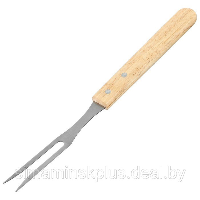 Набор для барбекю Maclay: вилка, щипцы, лопатка, нож, 33 см - фото 5 - id-p221031235