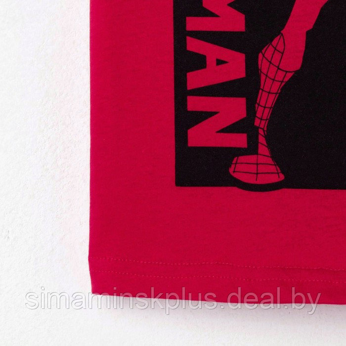 Футболка MARVEL "Spider man", рост 110-116 (32), цвет малиновый - фото 7 - id-p221031566