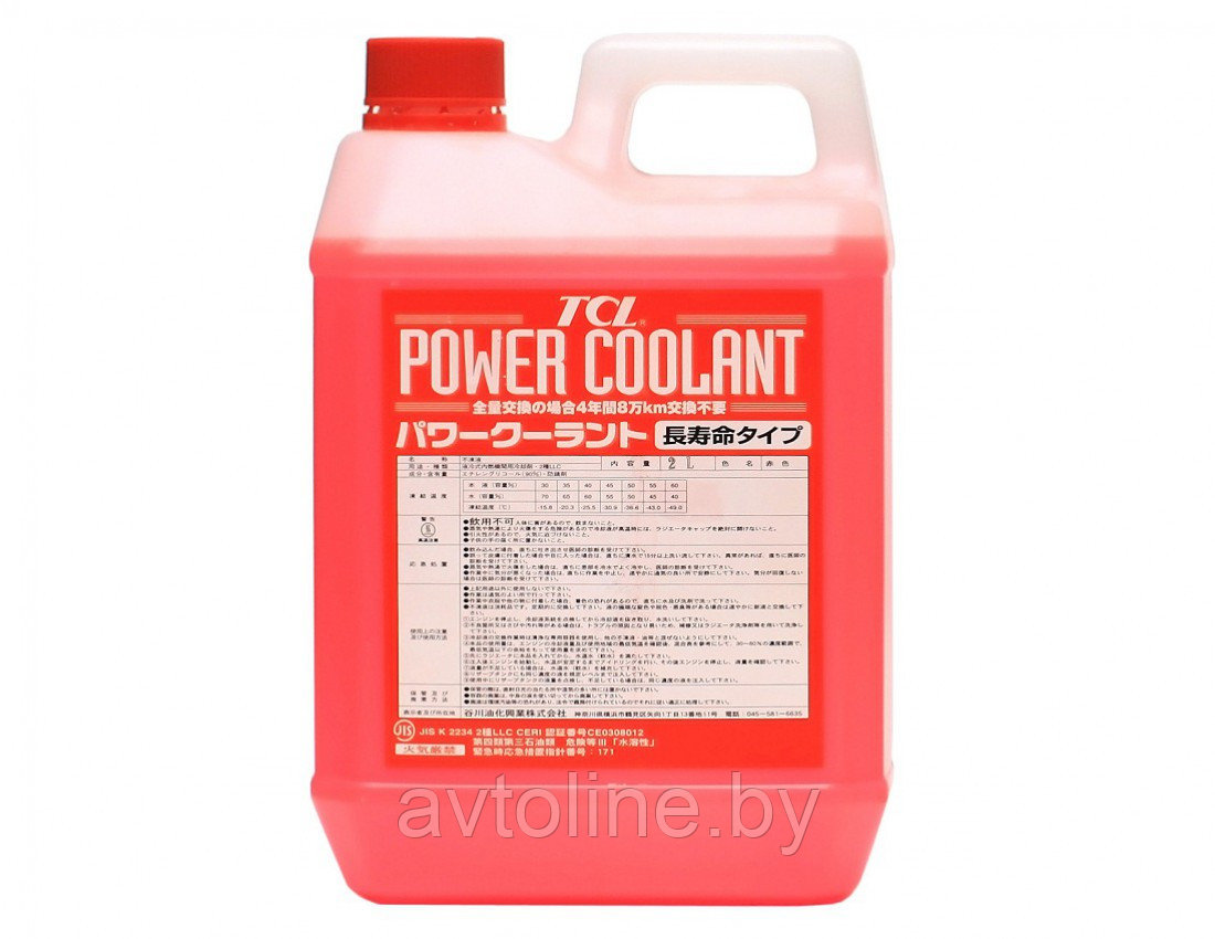 Антифриз концентрат TCL Power Coolant красный, длительного действия, 2л TCL PC2-CR
