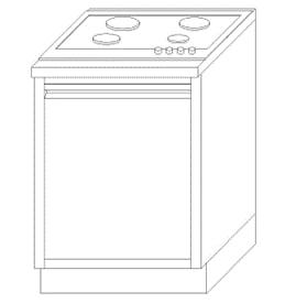 Шкаф под газовую поверхность кухонный из нержавеющей стали - фото 2 - id-p221031936