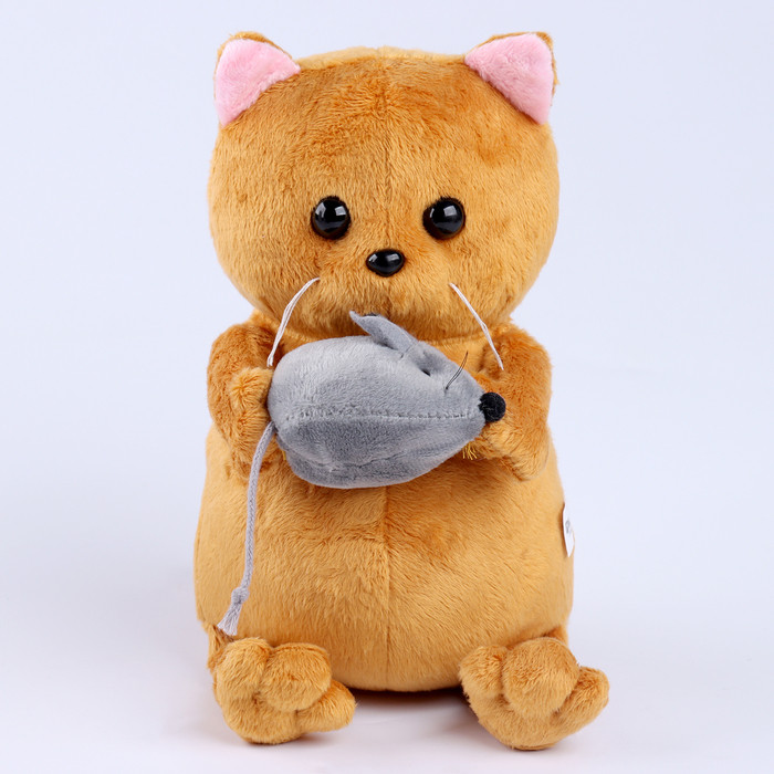 Мягкая игрушка "Кот Бисквит с мышкой" - фото 4 - id-p221033027
