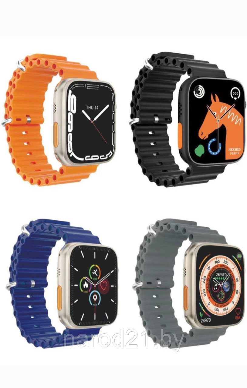 Apple Watch Ultra 49mm (черный оранжевый серый синий) умные часы - фото 3 - id-p124685470
