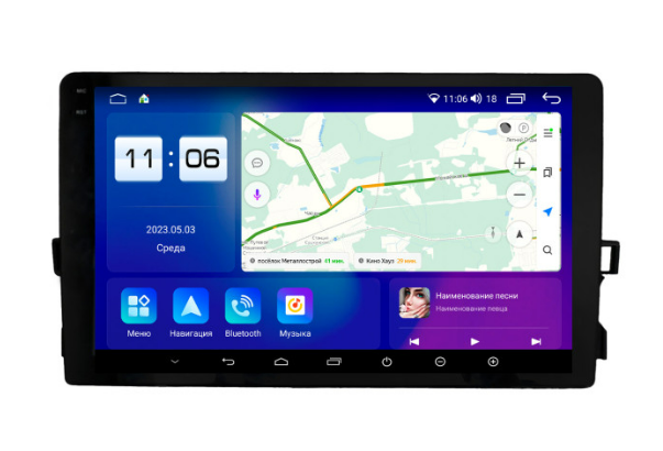 Штатная магнитола Parafar для Toyota Auris (2012-2015)  на Android 11+4G модем 2/32gb
