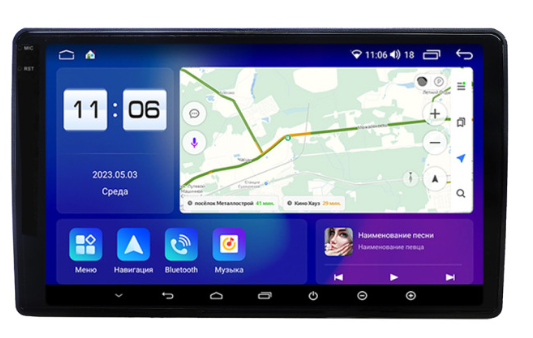Штатная магнитола Parafar для Ford Transit (2014+) на Android 12 (4/64Gb + 4G)