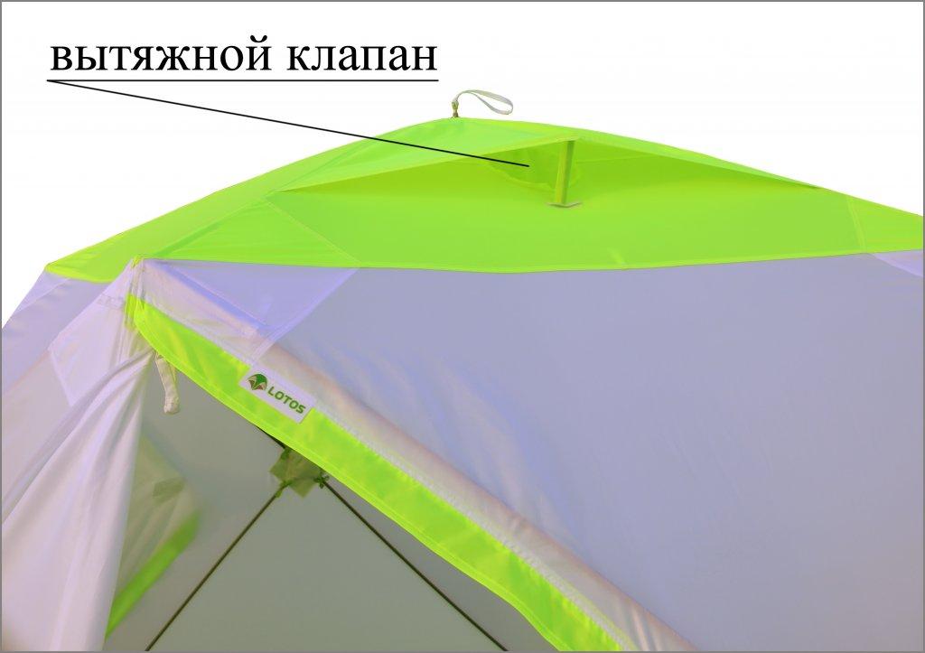 Зимняя палатка Лотос Куб 3 Классик А8 (Оранжевый) - фото 7 - id-p221077886