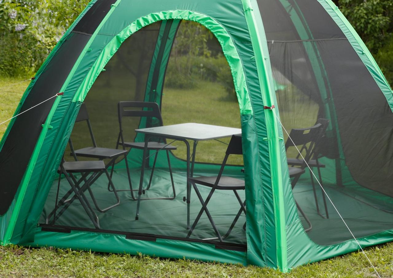 Комплект шатер ЛОТОС 5 Опен Эйр + Влагозащитный тент + Стойки - фото 3 - id-p221077902