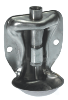 Чашечная поилка овальная, нержавеющая сталь для доращивания. Monoflo - фото 2 - id-p221078372