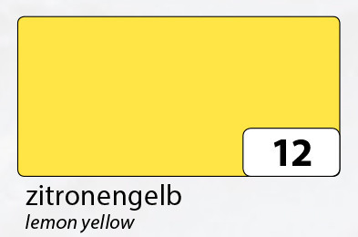 FOLIA  Цветная бумага, 130г A4, желтый лимонный