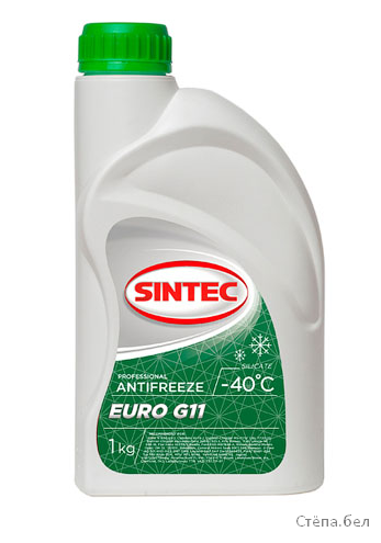 Антифриз Sintec-40 G11 Euro (зеленый) 1кг - фото 1 - id-p221080983