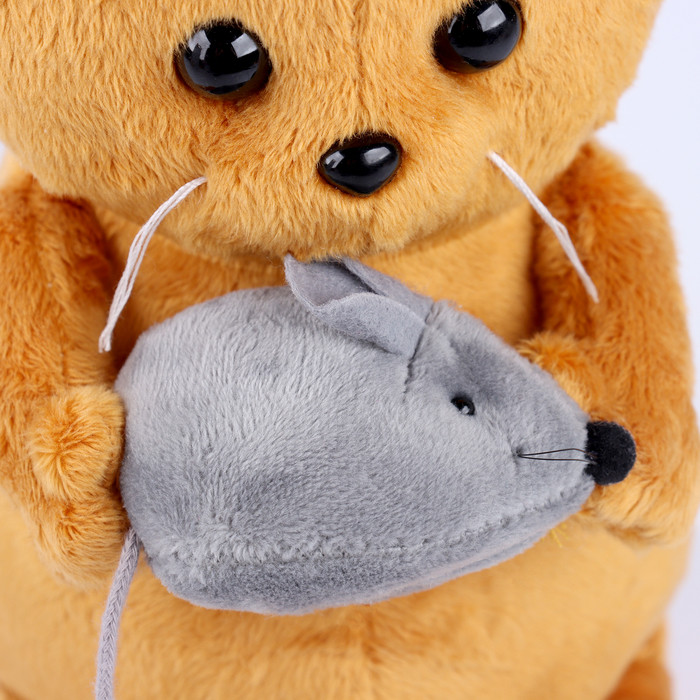 Мягкая игрушка "Кот Бисквит с мышкой" - фото 5 - id-p221081065