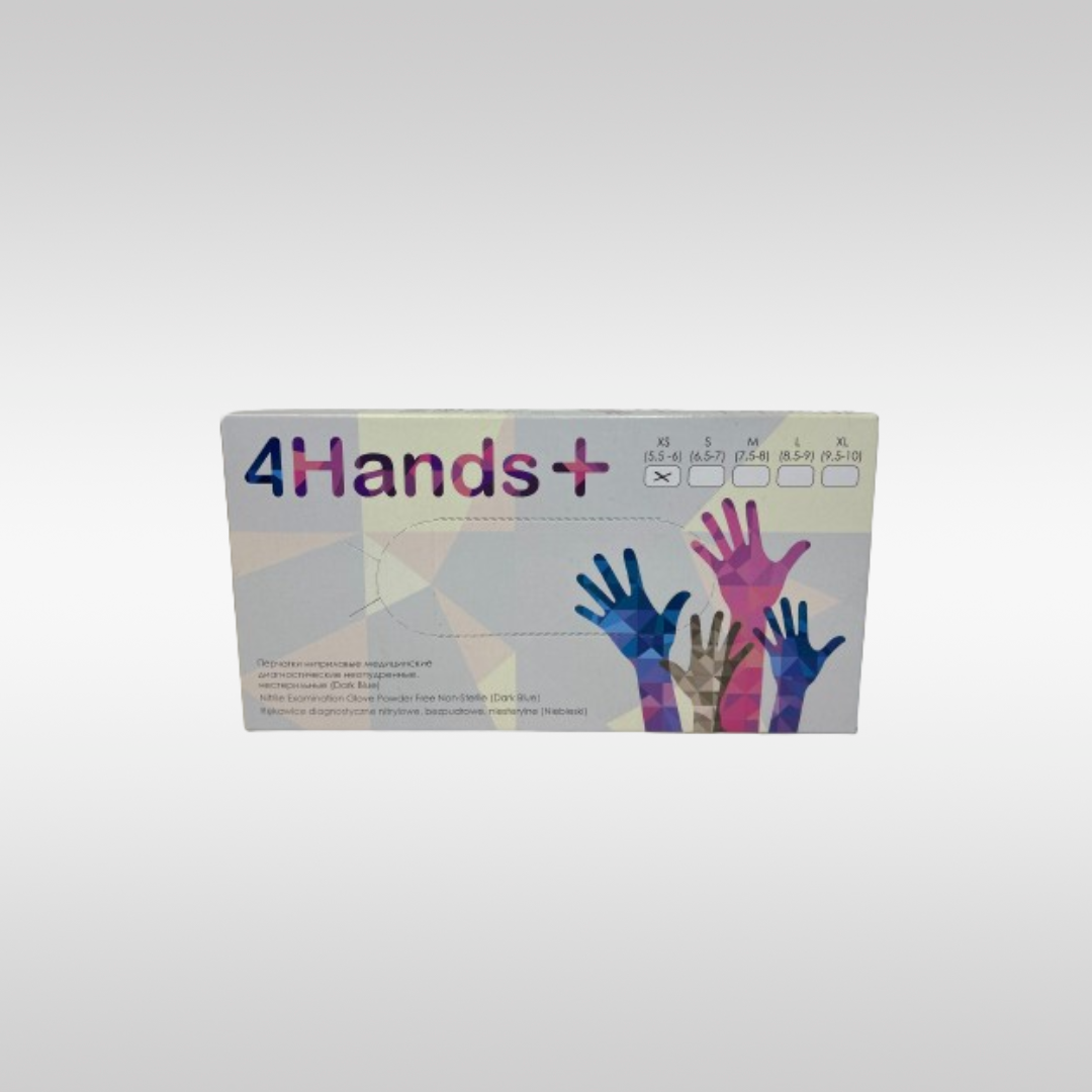 4Hands+ нитриловые перчатки - фото 1 - id-p211490969