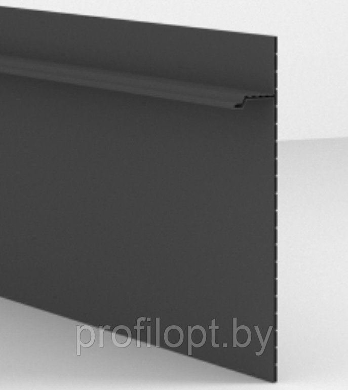 Скрытый плинтус KRAAB GIPPS 80 (Черный) 2,7м. с ЛЭД подсветкой