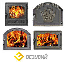 Топочные чугунные каминные дверцы