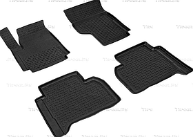 Коврики резиновые Seintex с высоким бортиком для салона Volkswagen Amarok 2010-2023. Артикул 83775