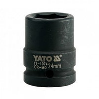 Головка торцевая ударная 3/4" 6гр. 24mm L50mm CrMo YATO YT-1074