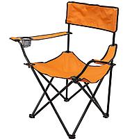 Кресло складное для кемпинга(подлокотники,подстаканник,сиденье 40х40см,каркас-стальная труба,сумка для