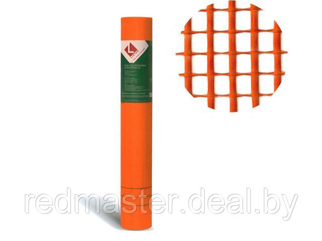 Стеклосетка штукатурная 5х5, 1мх50м, 160, оранжевая, DIY (разрывная нагрузка 1300Н/м2) Lihtar 4814273000744 - фото 1 - id-p199525235