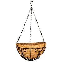 Кашпо подвесное с декором, с кокосовой корзиной, диаметр, 30 см PALISAD 69010