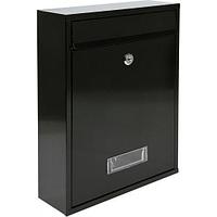 Ящик металлический почтовый 360х260х80mm черный VOREL 78555