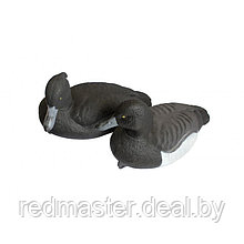 Муляж "Утки" пластмассовая с поворотной головой для пруда декоративного(к-т 2шт)(15х19х28см,цвет:черный,