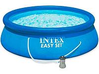 Надувной бассейн Easy Set, 396х84 см + фильтр-насос 220 В (от 6 лет) INTEX 28142NP