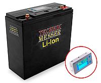 Аккумулятор литий-ионный TECHNIK-MESSER 36В 10000мАч BMS20A 180x70x160 (вольтметр с термодатчиком) MESSER