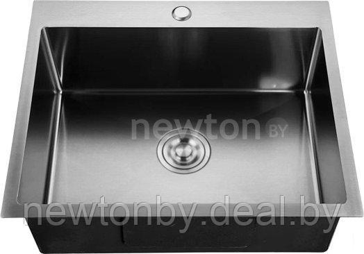 Кухонная мойка GranFest Metal нержавеющая сталь AISI 304 PVD GF-6545 Графит (с сифоном) - фото 1 - id-p221101866