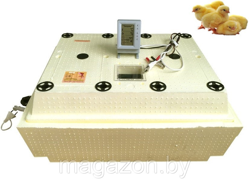 Инкубатор Золушка-2020, 70 яиц, 220/12В, автоматический, ЖК-дисплей, с вентилятором