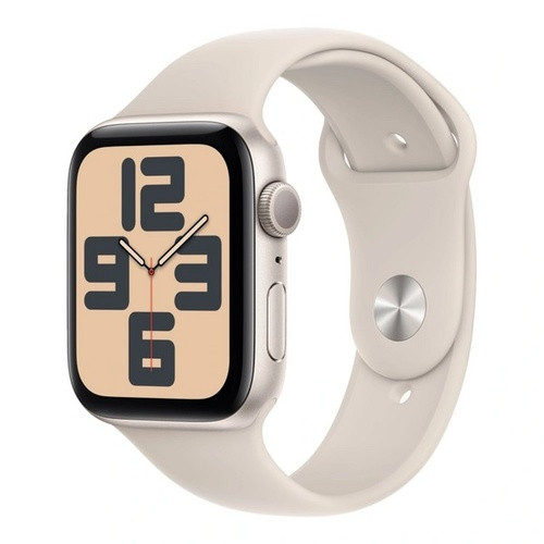 Apple Apple Watch SE 2 (2023) GPS 40mm Starlight Aluminum Case with Starlight Sport Band - M/L (MR9V3) - фото 1 - id-p221102078