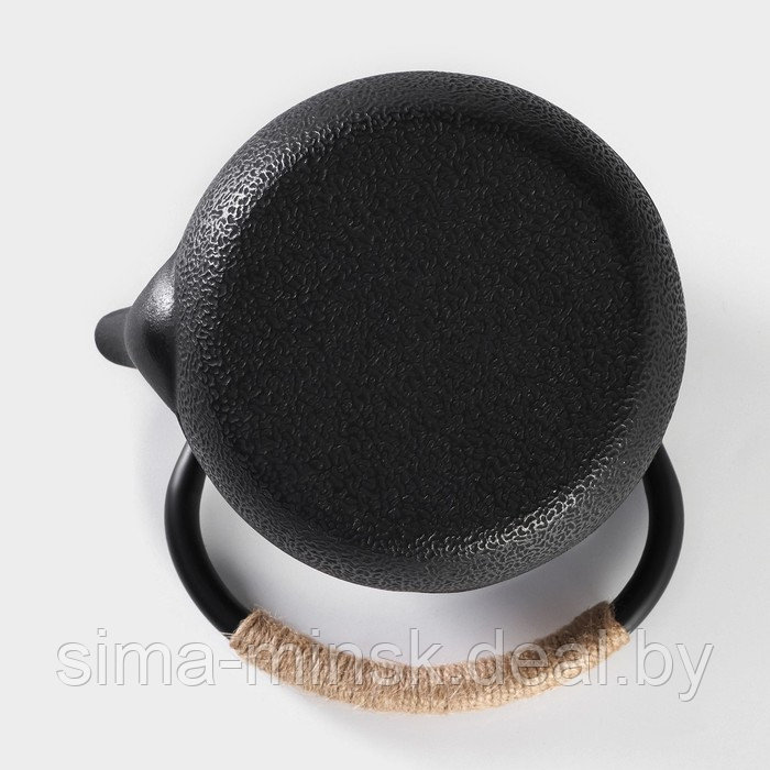 Чайник чугунный Доляна «Атьяф», 1 л, с ситом, цвет чёрный - фото 6 - id-p221102725