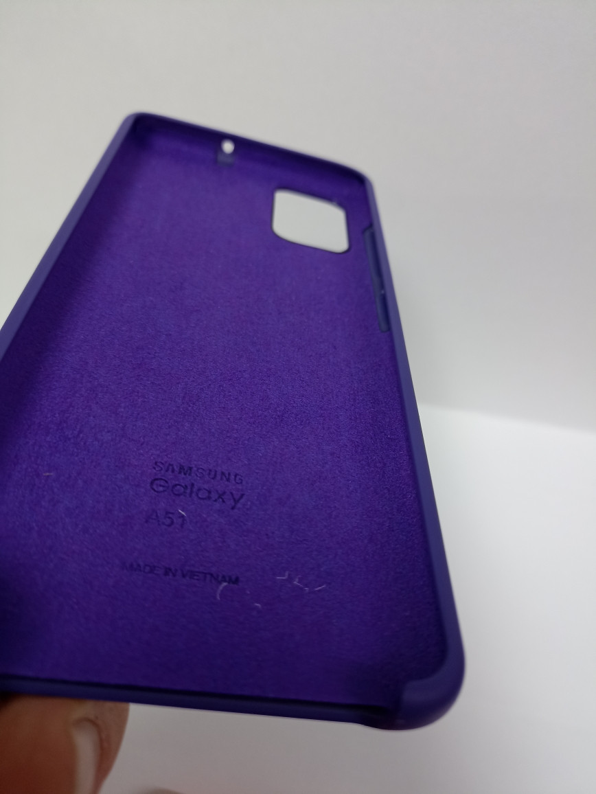 Чехол Samsung A51 soft touch фиолетовый - фото 2 - id-p221107176