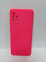 Чехол Samsung A51 soft touch розовый