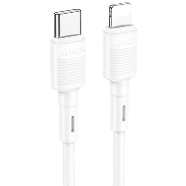 USB кабель Hoco X83 Victory Type-C to Lightning PD 20W, длина 1 метр Белый - фото 2 - id-p221102316
