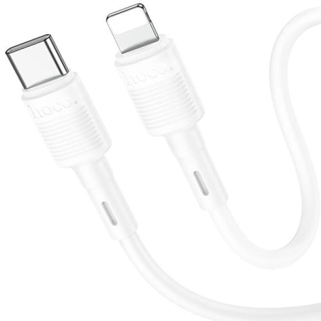 USB кабель Hoco X83 Victory Type-C to Lightning PD 20W, длина 1 метр Белый - фото 3 - id-p221102316