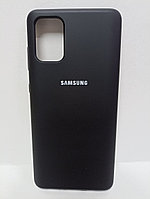 Чехол Samsung A71 soft touch черный