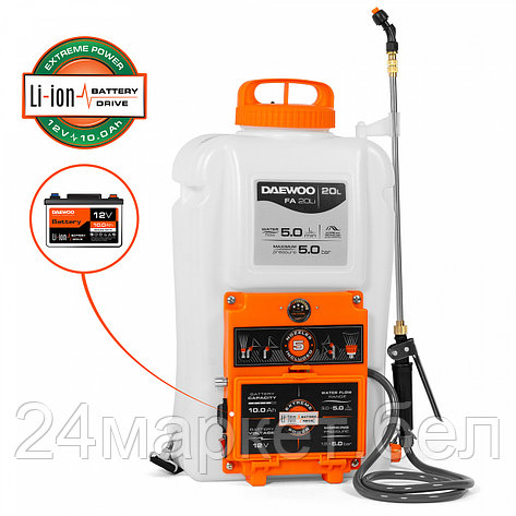 Аккумуляторный опрыскиватель Daewoo Power FA 20Li, фото 2