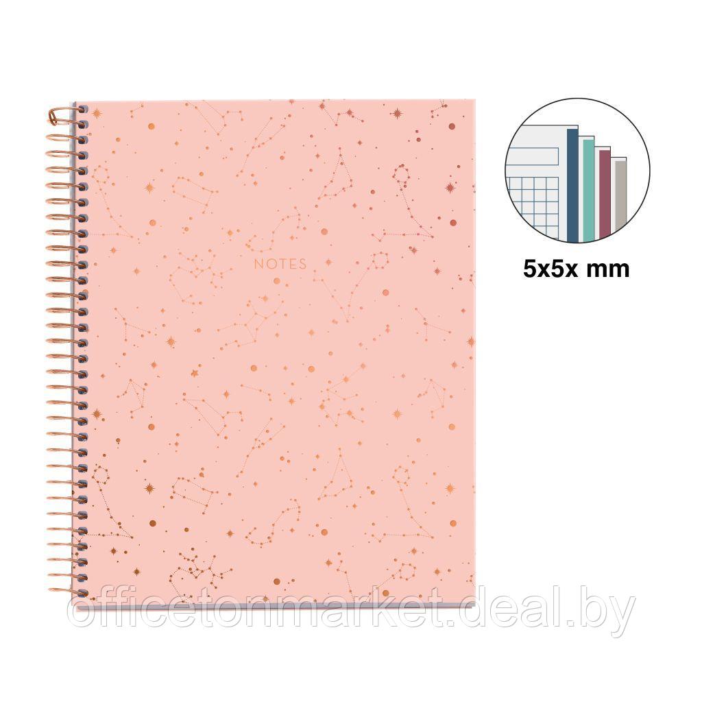 Тетрадь Miquelrius "Midnight Constellation", А5,120 листов, клетка, розовый - фото 2 - id-p221102398