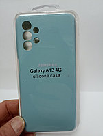 Чехол Samsung A13 Silicon Case бирюзовый