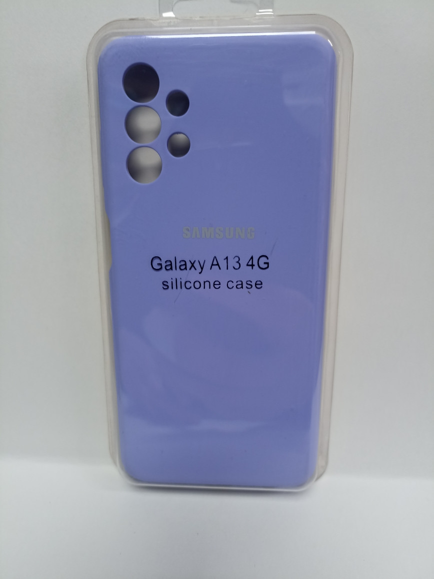 Чехол Samsung A13 Silicon Case сиреневый - фото 1 - id-p221148359